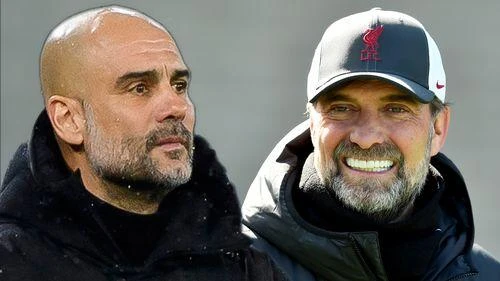 Klopp và Guardiola là hai kỳ phùng địch thủ ở Premier League. ẢNH: MIRROR