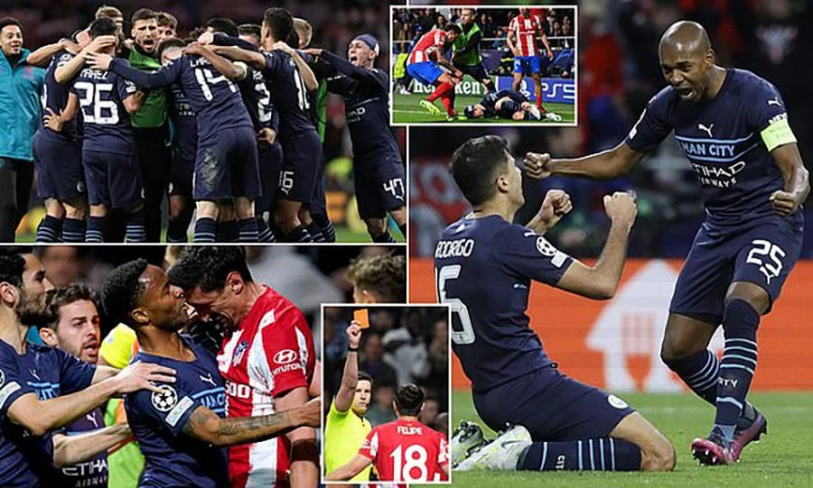 Trận Man City hòa Atletico Madrid 0-0. ẢNH: DAILY MAIL