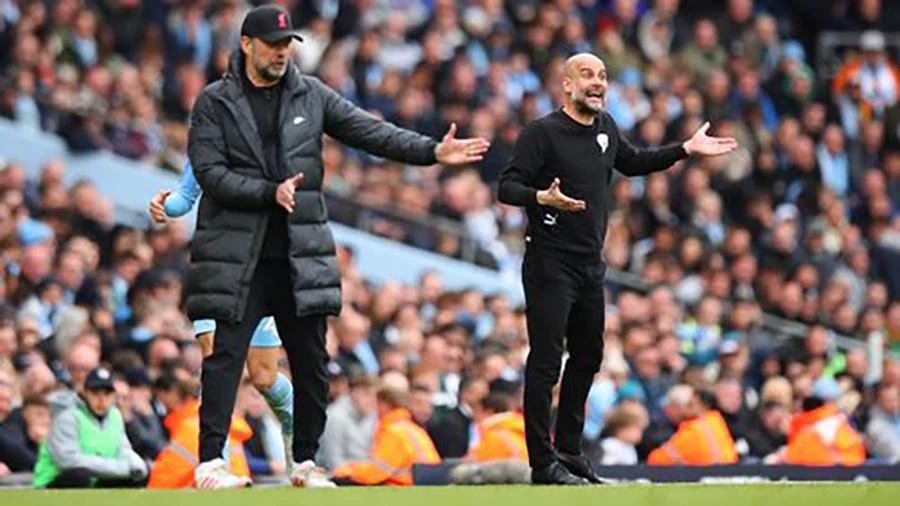 Jurgen Klopp sẽ tiếp tục đối đầu với Pep Guardiola ở bán kết FA Cup cuối tuần này. ẢNH: GETTY