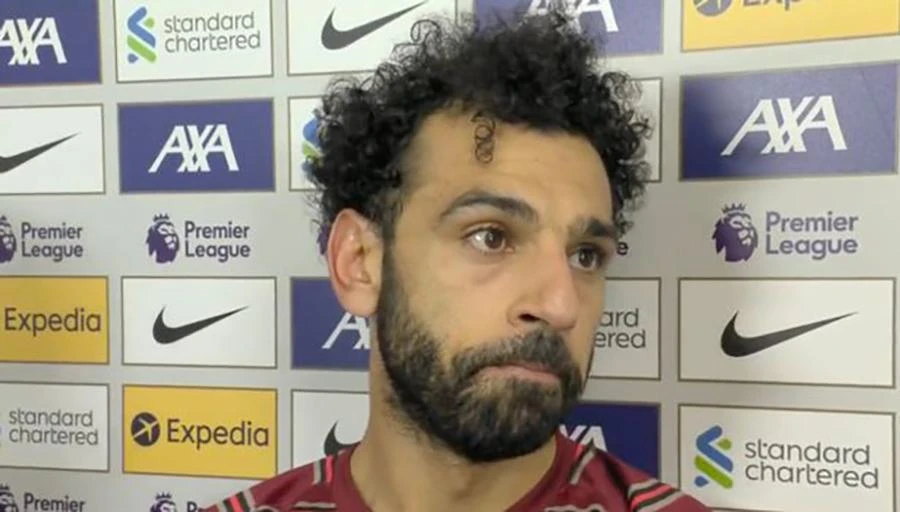 Salah cho rằng hàng tiền vệ MU đã giúp Liverpool có một chiến thắng dễ dàng. ẢNH: SKY SPORTS