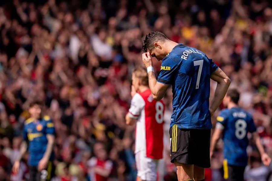 Ronaldo ghi rất nhiều bàn cho MU nhưng anh vẫn bị gắn mác là làm hại lối chơi chung của toàn đội. ẢNH: GETTY