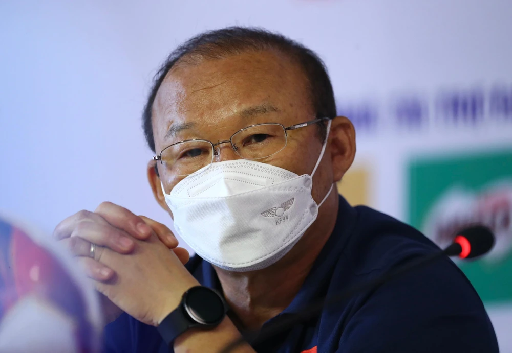 HLV Park Hang-seo cho rằng cả U-23 Việt Nam lẫn U-23 Indonesia đều gặp áp lực. ẢNH: ANH DUY