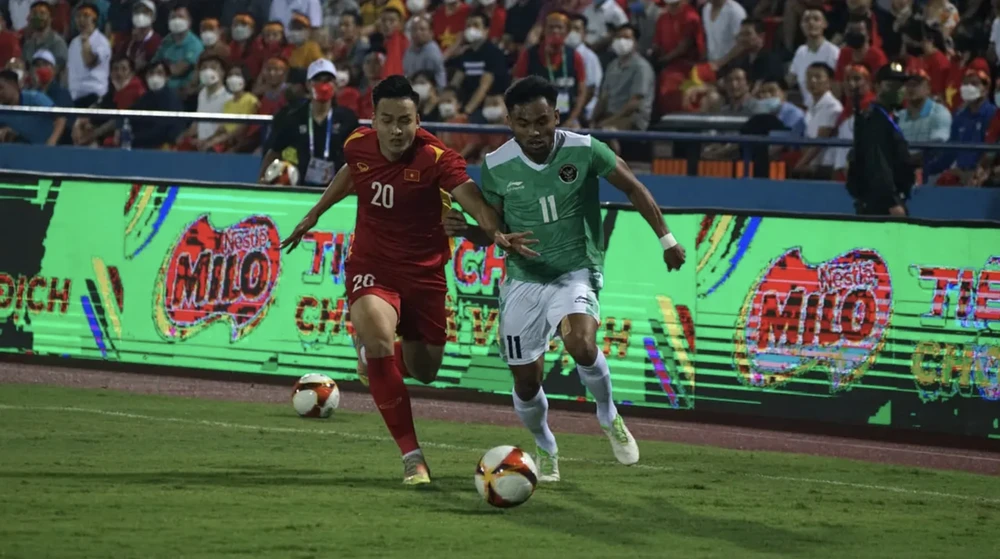 Việt Nam hoàn toàn lấn lướt Indonesia. ẢNH: BOLA