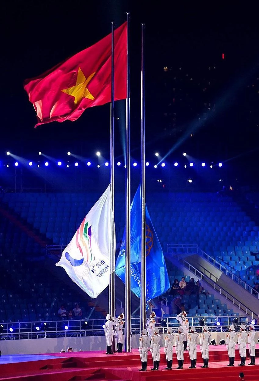 Lễ thượng cờ sẽ diễn ra tại sân Mỹ Đình trong lễ khai mạc. Ảnh: CTV Lễ thượng cờ sẽ diễn ra tại sân Mỹ Đình trong lễ khai mạc. Ảnh: CTV