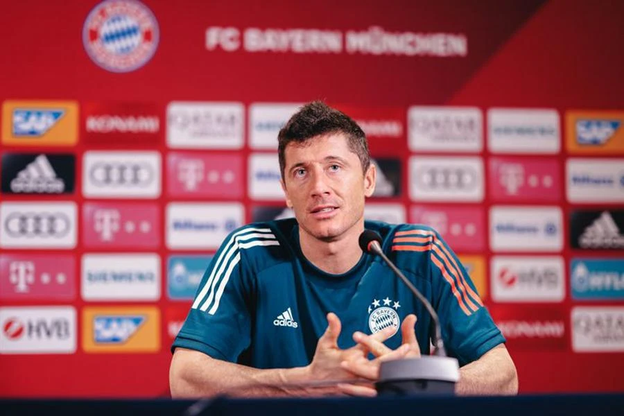 Lewandowski đang được Barcelona theo đuổi sát sao. ẢNH: GETTY