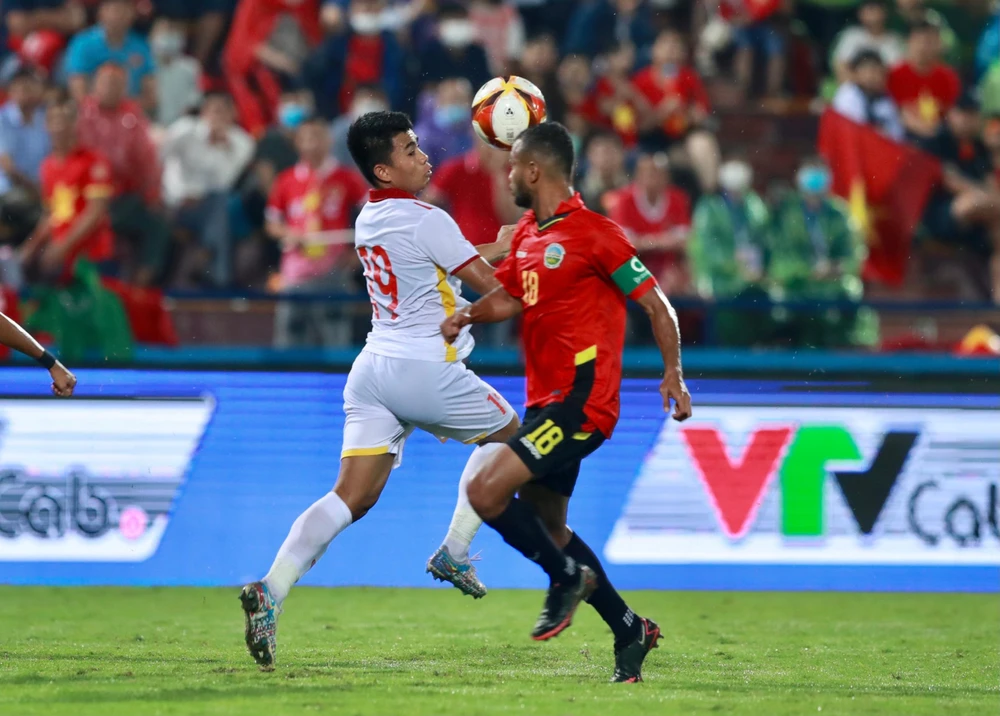 U-23 Việt Nam có 4 trận liền không ghi được bàn trong hiệp 1. ẢNH: ANH DUY