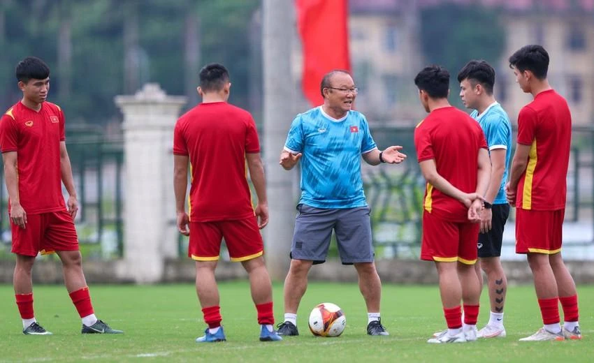 Thầy Park muốn thắng Đông Timor để U-23 Việt Nam giữ vững ngôi đầu bảng. ẢNH: ANH DUY