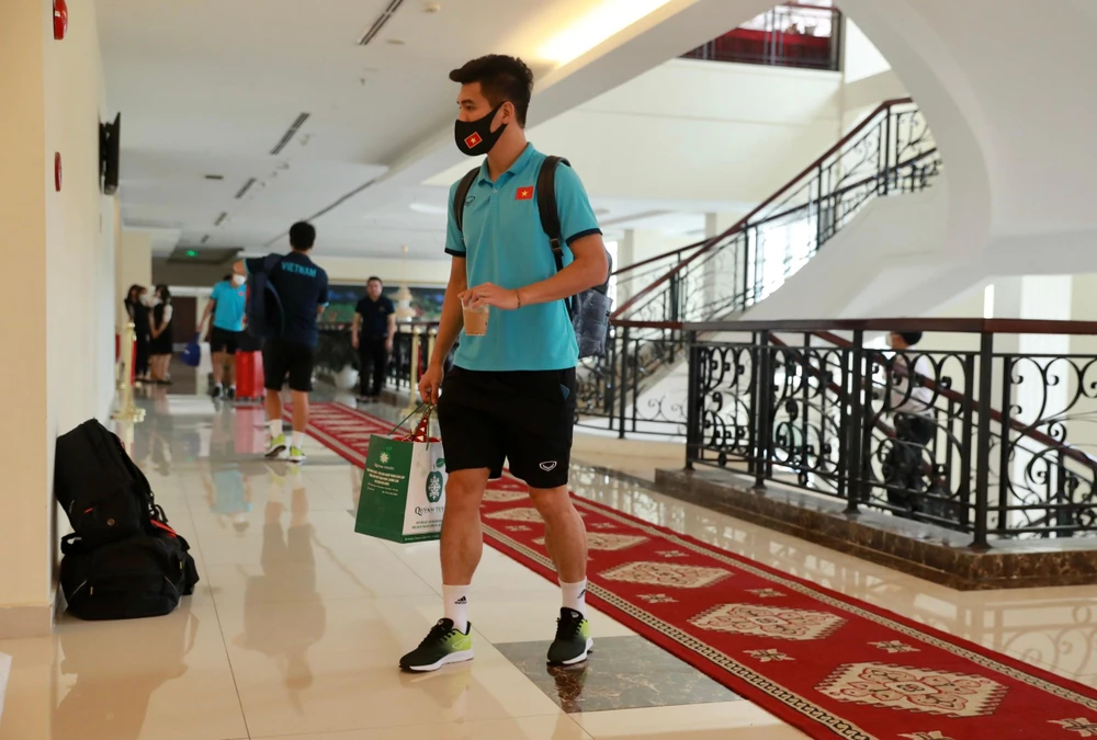 Người hùng Tiến Linh, cầu thủ ghi bàn duy nhất cho U-23 Việt Nam trước Malaysia.