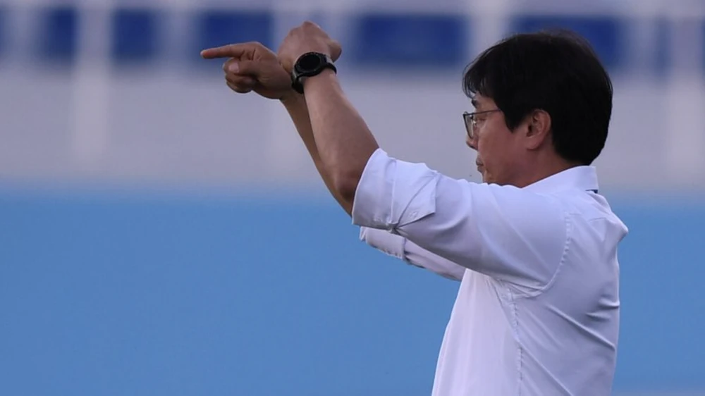 HLV Hwang Sun-hong của U-23 Hàn Quốc. ẢNH: AFC