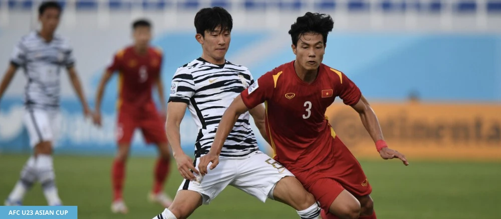 Trận U-23 Việt Nam hòa U-23 Hàn Quốc 1-1. ẢNH: AFC