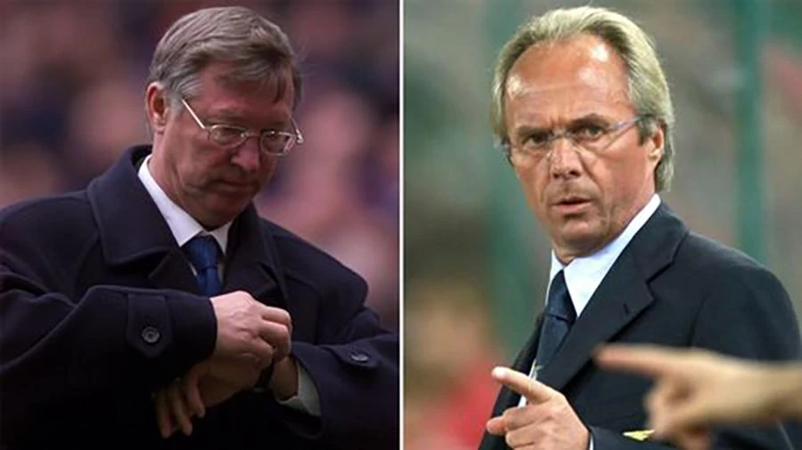Nếu Sir Alex Ferguson nghỉ hưu năm 2002, Eriksson sẽ dẫn dắt Man Utd. ẢNH: MIRROR