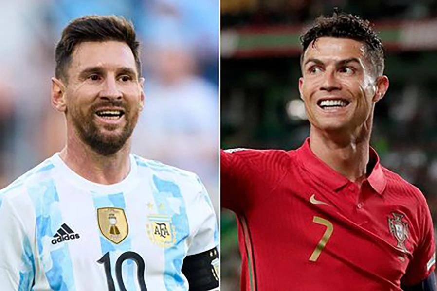 Ronaldo được tìm kiếm nhiều hơn Messi 7 triệu lượt hàng tháng. ẢNH: DAILY STAR