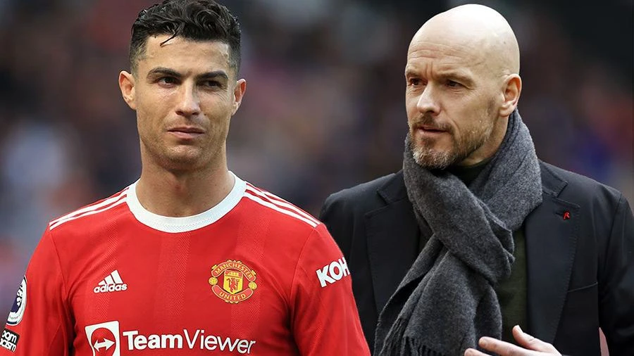 Ten Hag sẽ làm gì trong trường hợp Ronaldo đòi rời Old Trafford? ẢNH: MIRROR