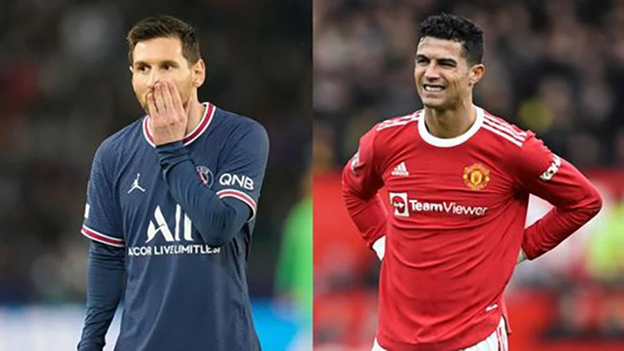 Ronaldo sợ mất kỷ lục Champions League vào tay Messi nên muốn rời MU? ẢNH: MIRROR