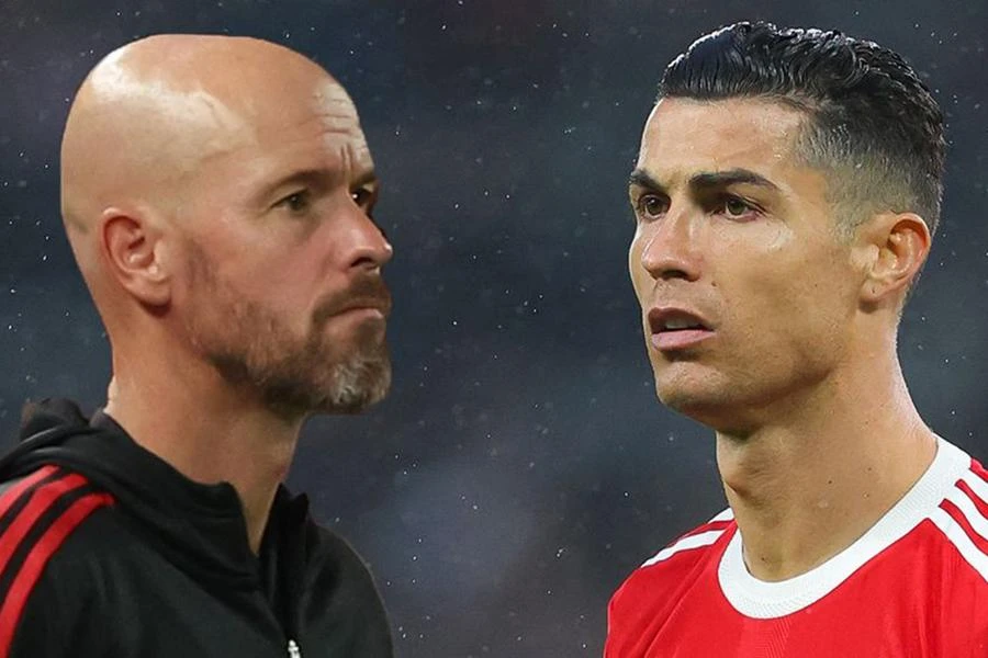 Ten Hag đã tìm ra phương án thay thế nếu Ronaldo rời MU. ẢNH: MIRROR
