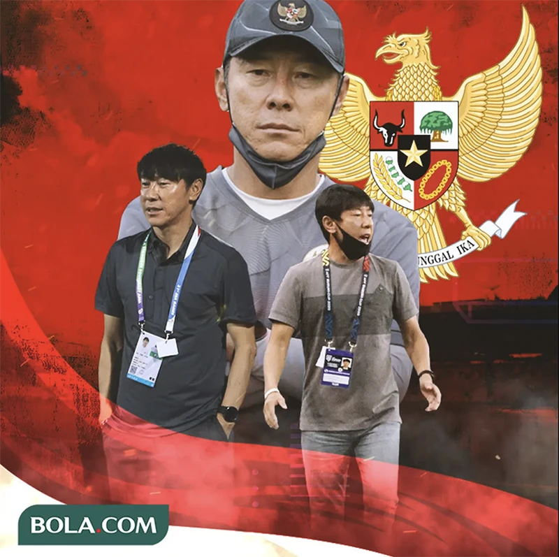 Shin Tae-yong làm việc với bóng đá Indonesia từ năm 2020 đến nay. ẢNH: BOLA