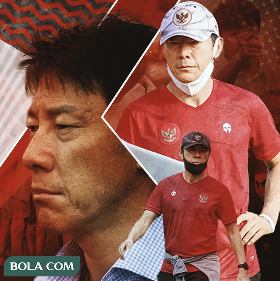 Shin Tae-yong dẫn dắt bóng đá Indonesia từ năm 2020 đến nay. ẢNH: BOLA