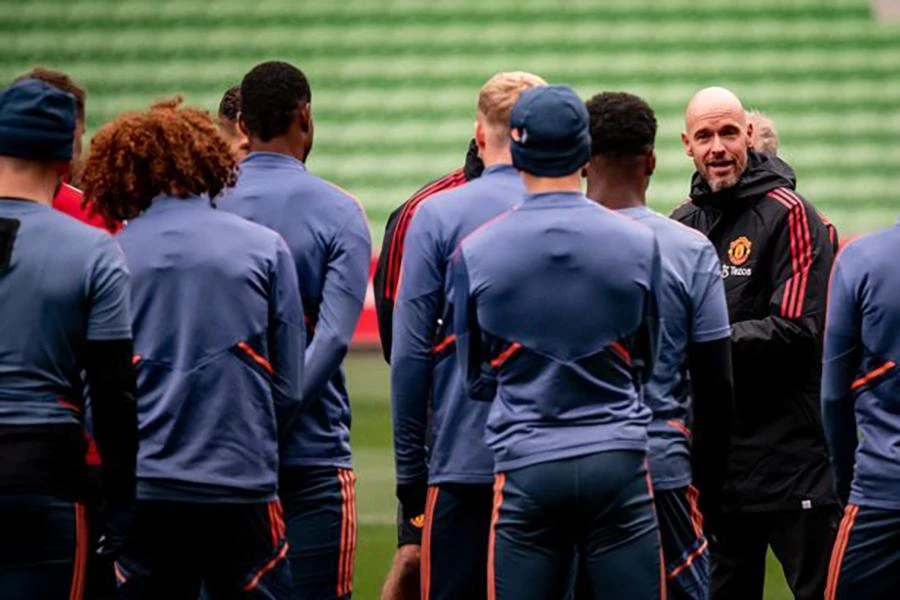 Ten Hag xây dựng lối chơi tấn công cho Man United. ẢNH: GETTY
