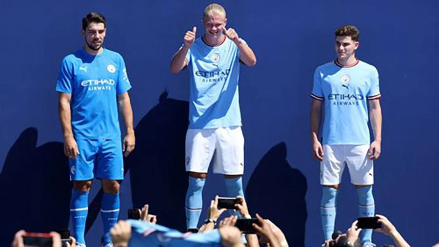 Man City đã "thay máu" hàng công chuẩn bị cho mùa giải mới. ẢNH: GETTY