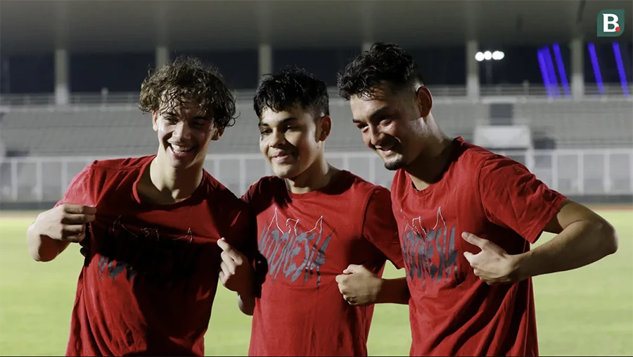 3 cầu thủ gốc Hà Lan thử việc ở đội U-19 Indonesia. ẢNH: BOLA