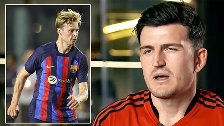 Maguire không muốn mình là một phần của vụ chuyển nhượng De Jong đến MU. ẢNH: MIRROR