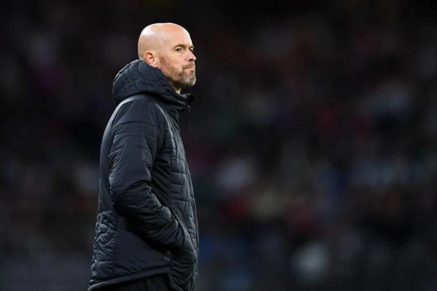 Ten Hag đang cố gắng xây dựng lại một Man United rệu rã. ẢNH: GETTY