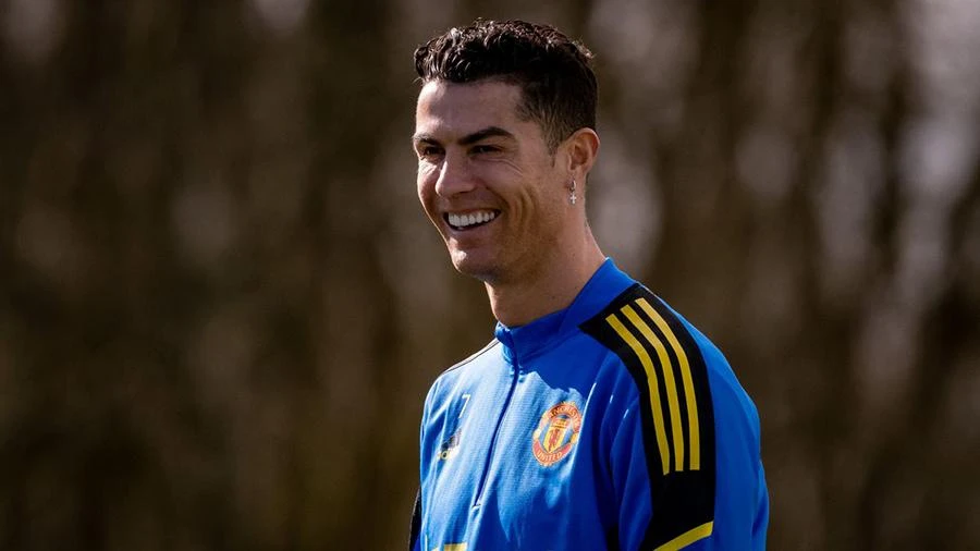 Ronaldo hiện đã trở lại tập luyện chung cùng MU. ẢNH: GETTY