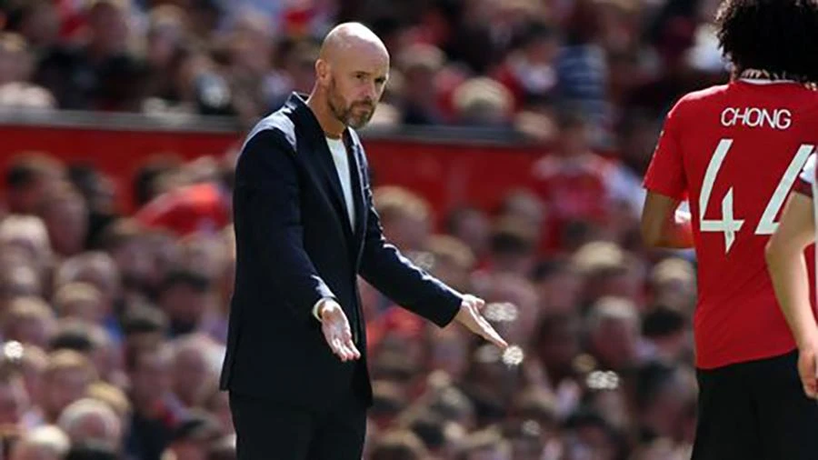 Ten Hag chê tình trạng thể lực của Ronaldo. ẢNH: GETTY