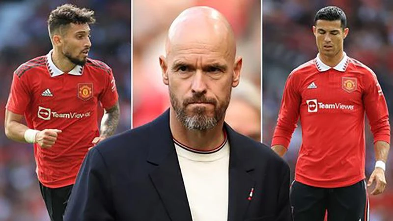 Ngoài Telles, Ronaldo có thể là người tiếp theo rời đội hình của Ten Hag. ẢNH: MIRROR