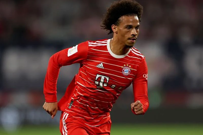 Ngôi sao của Bayern Munich, Leroy Sane là mục tiêu theo đuổi của MU. ẢNH: GETTY