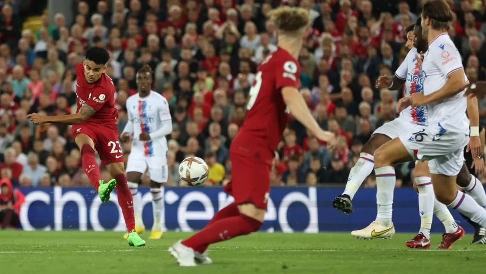 Luis Diaz giữ lại 1 điểm cho Liverpool. Ảnh: Getty