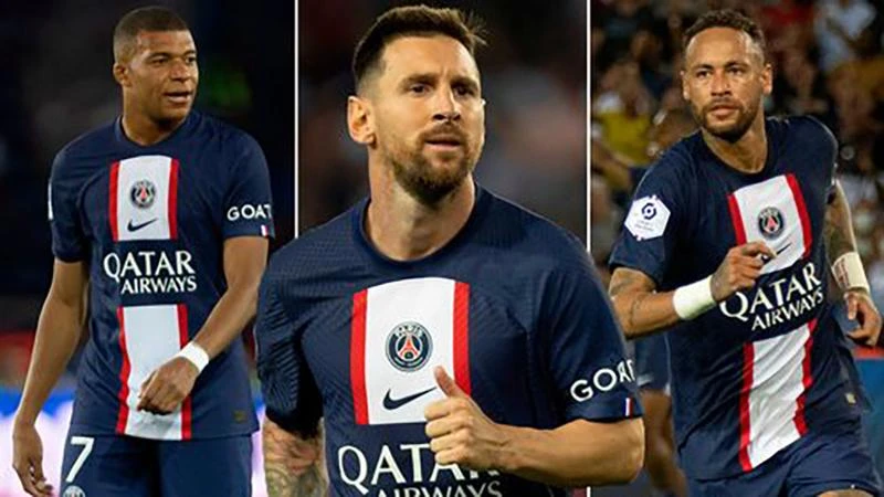 Messi khó xử trong mâu thuẫn giữa Neymar và Mbappe. ẢNH: MIRROR