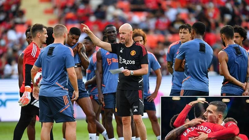 Cả Varane lẫn Eriksen đều ca ngợi sự đoàn kết và quyết tâm dâng cao trong phòng thay đồ Man United. ẢNH: MIRROR