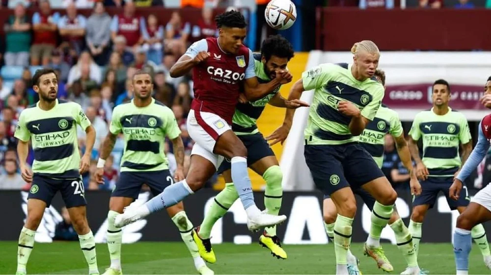 Có 1 điểm trước Man City là một thành công lớn của Aston Villa. Ảnh: Getty