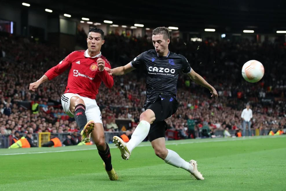 Ronaldo thi đấu không thành công ở trận mở màn cho Quỷ đỏ. Ảnh: UEFA