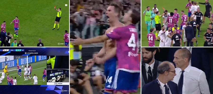 Trận đấu giữa Juventus và Salernitana