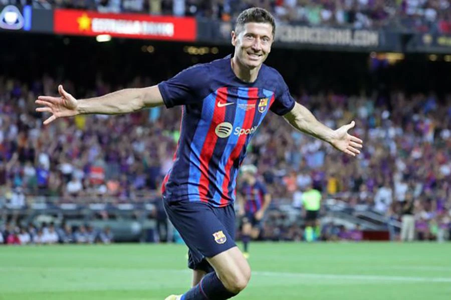 Lewandowski phải đối đầu với đội bóng cũ Bayern Munich, nơi anh có 8 năm thăng hoa trong sự nghiệp. ẢNH: GETTY