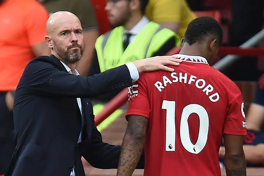 Ten Hag chắc chắn muốn giữ Rashford ở MU lâu nhất có thể. ẢNH: GETTY