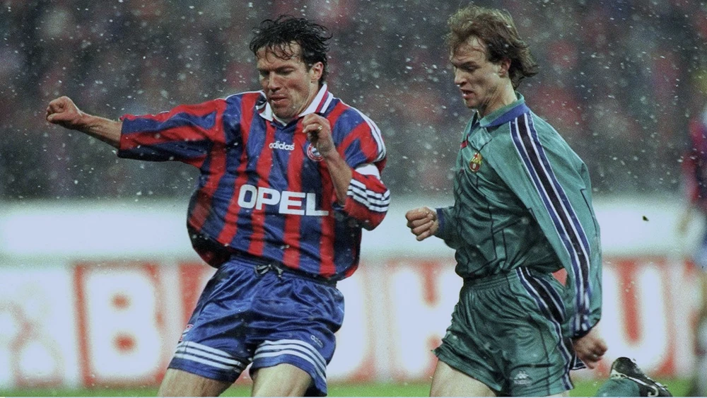 Trận đấu đánh dấu lần đầu Barca và Bayern gặp nhau tại đấu trường châu Âu. Ảnh: ESPN