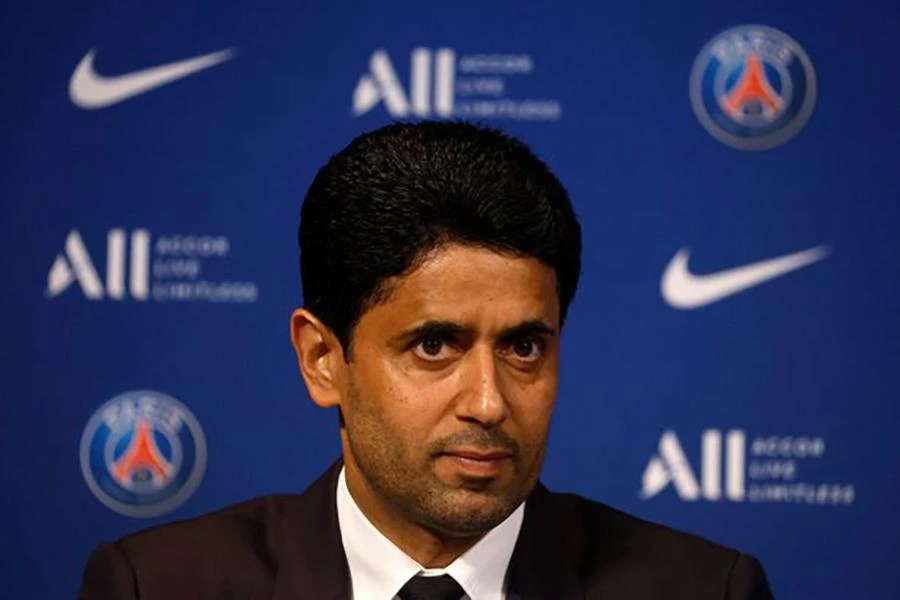 Chủ tịch PSG Nasser Al-Khelaifi ủng hộ đề xuất đưa giải đấu của UEFA ra khỏi châu Âu. ẢNH: GETTY