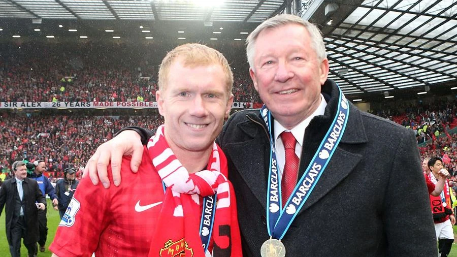 Scholes và Sir Alex Ferguson đã đem về vô số danh hiệu cho Man Utd. ẢNH: GETTY Scholes và Sir Alex Ferguson đã đem về vô số danh hiệu cho Man Utd. ẢNH: GETTY