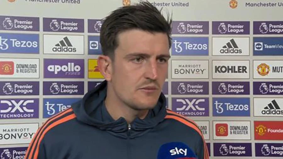 Harry Maguire khẳng định anh không để tâm đến những lời chỉ trích mình. ẢNH: GETTY
