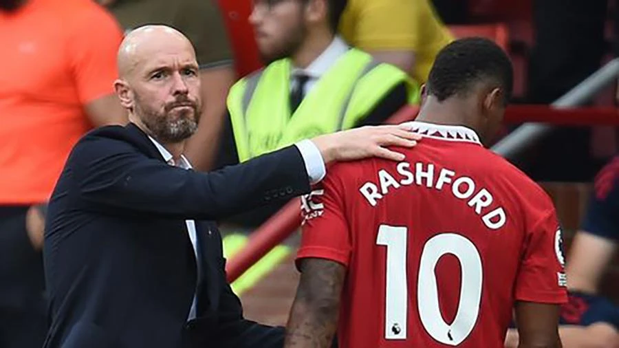 Ten Hag sẽ không có sự phục vụ của Rashford trong trận derby thành Manchester?