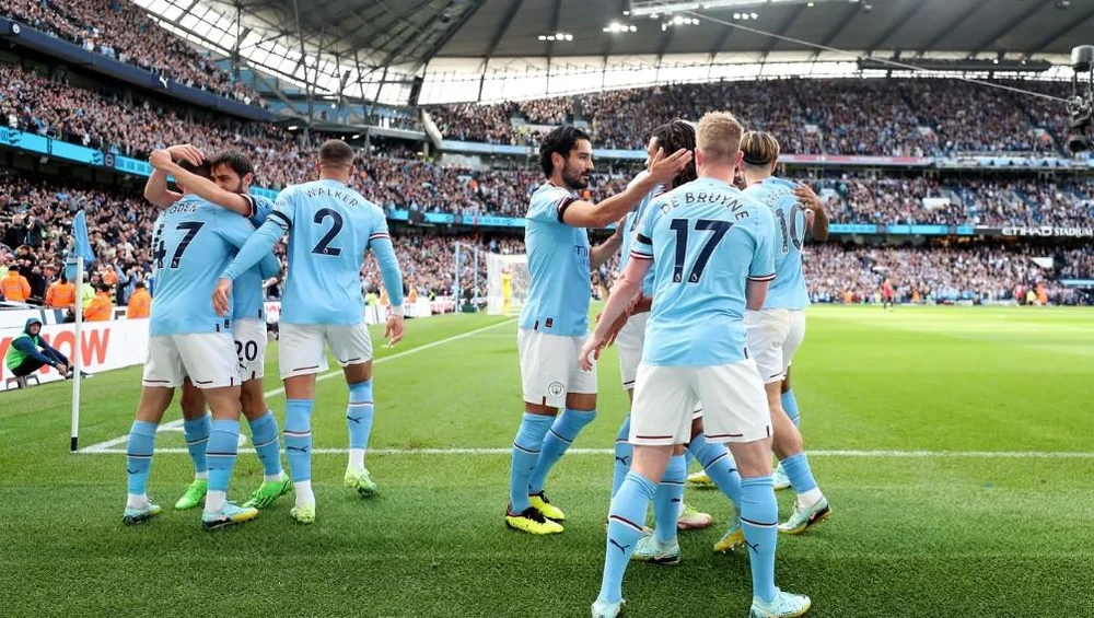 Man City có chiến thắng hủy diệt MU. Ảnh: Getty
