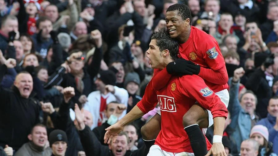 Evra và Ronaldo là đồng đội của nhau tại Man Utd thời Sir Alex. ẢNH: GETTY