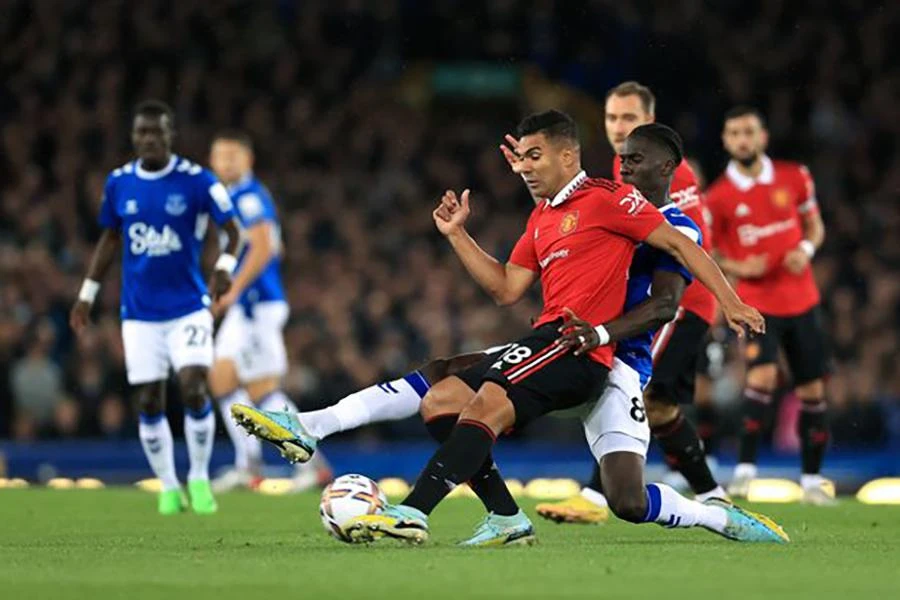 Casemiro được bầu chọn là cầu thủ xuất sắc nhất trận MU thắng Everton 2-1. ẢNH: GETTY Casemiro được bầu chọn là cầu thủ xuất sắc nhất trận MU thắng Everton 2-1. ẢNH: GETTY