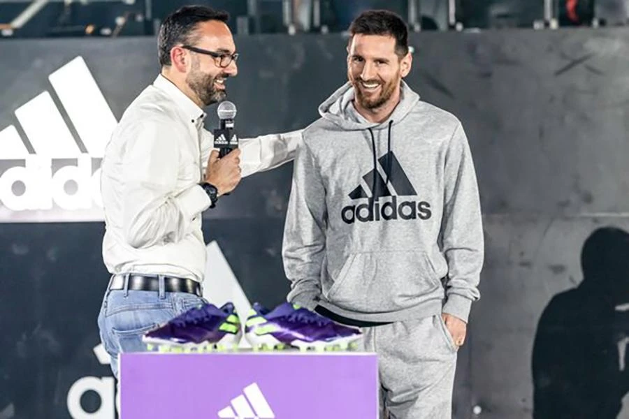 Messi hiện đã chia tay Nike để ký hợp đồng trọn đời với Adidas. ẢNH: GETTY