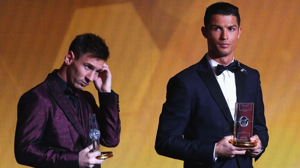 Lionel Messi và Cristiano Ronaldo là hai cầu thủ xuất sắc nhất làng bóng đá vẫn còn thi đấu. ẢNH: GETTY