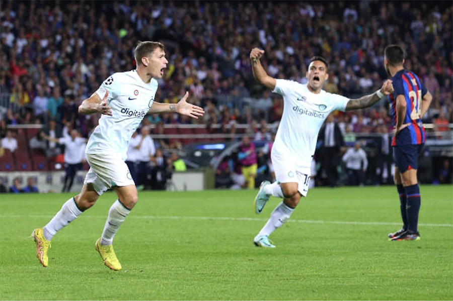 Việc để Inter cầm hòa tại Camp Nou khiến Barca mất quyền tự quyết. Ảnh: GETTY
