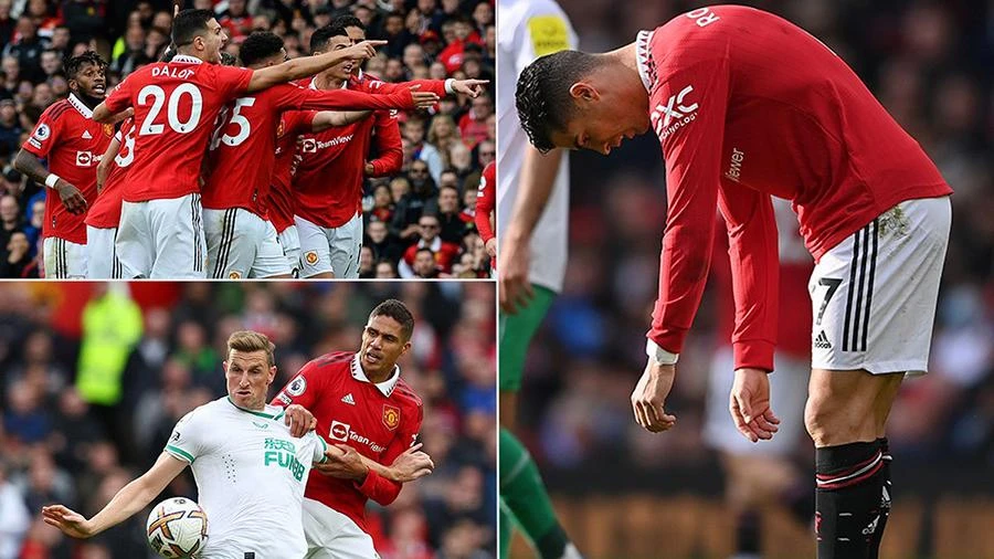 MU bị Newcastle cầm hòa ngay trên sân nhà Old Trafford. ẢNH: MIRROR